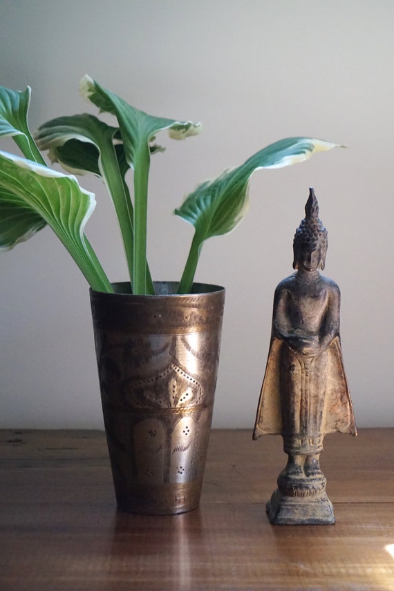 Brass and Silver Vase // India // Punjab