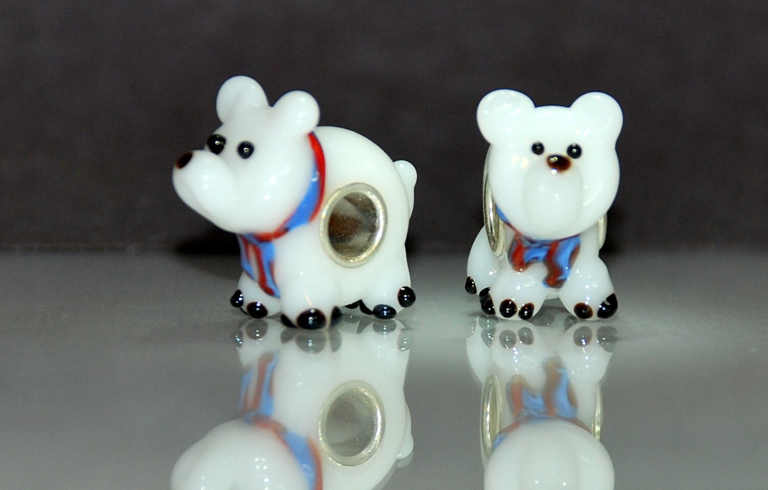 murano glass bear