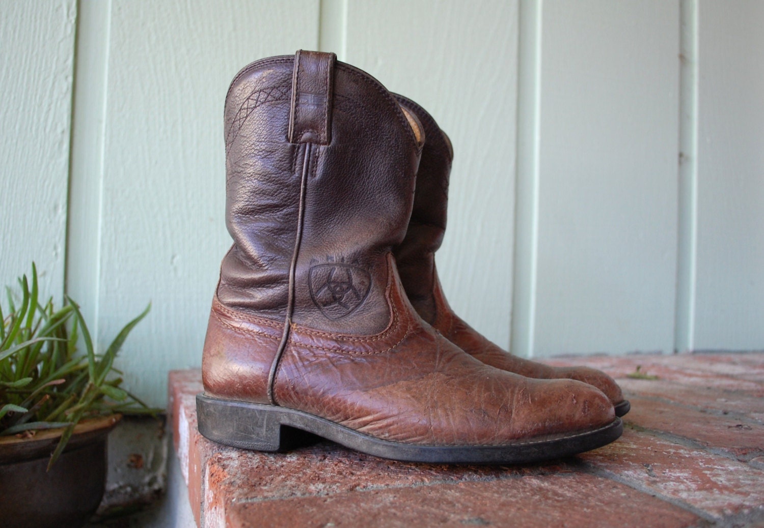 rustic leather boots