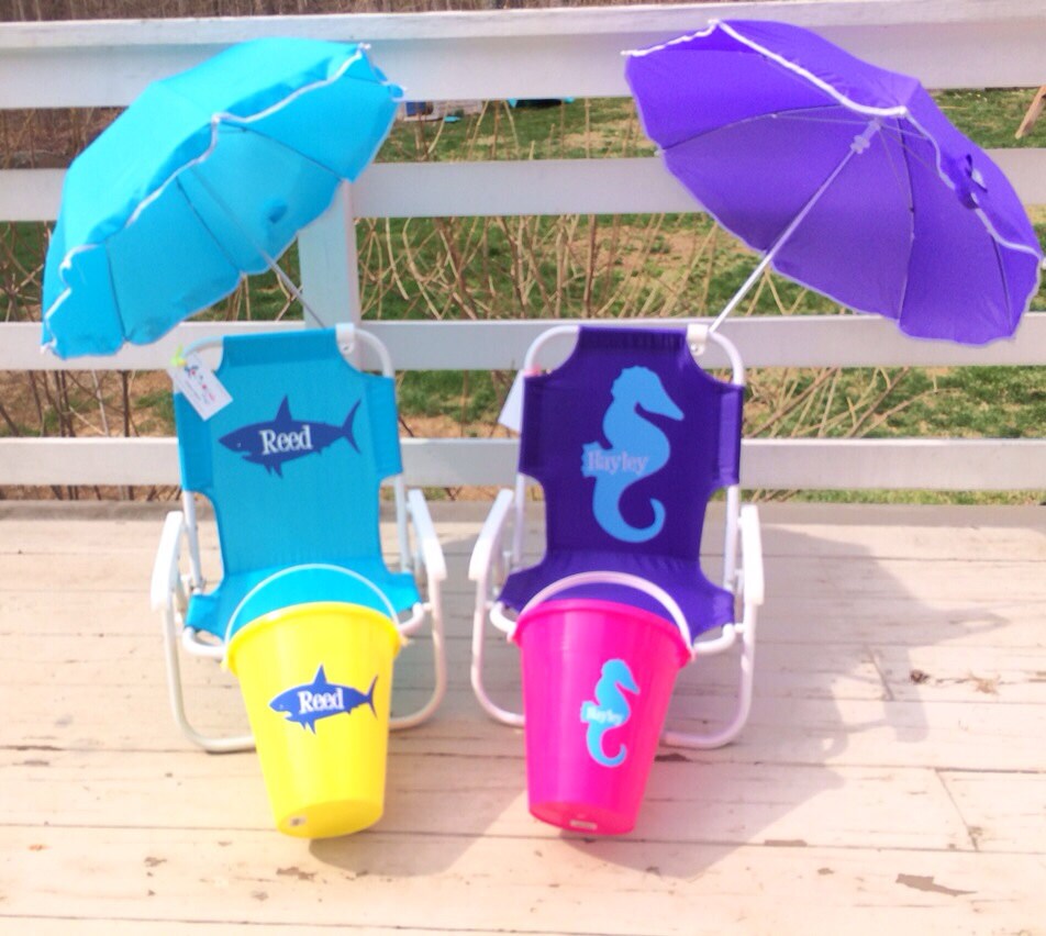 Personalized Child's Beach Chair with by shoppelollipopkids