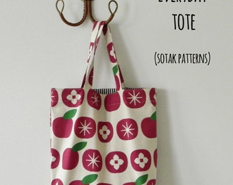Everyday Tote Bag {PDF sewing pattern}