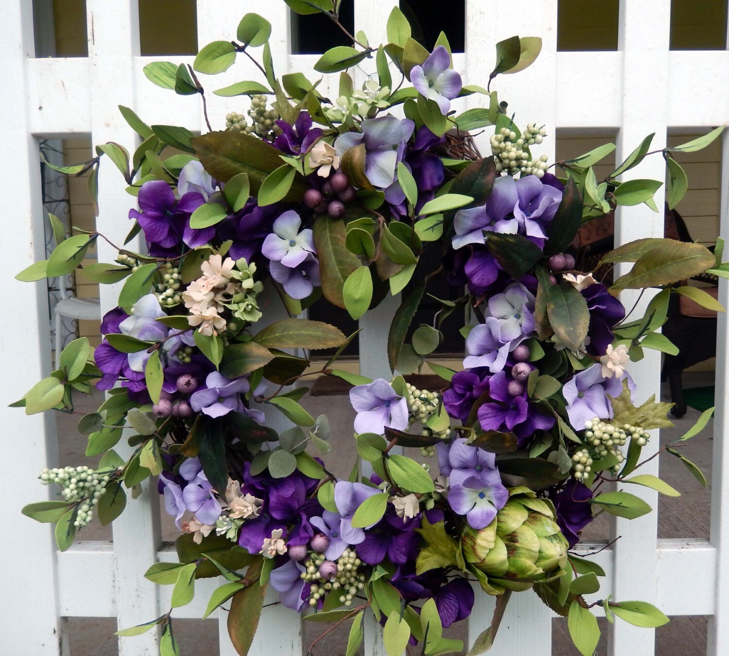 Summer Wreath Spring Wreath Outdoor Wreath by forevermore1