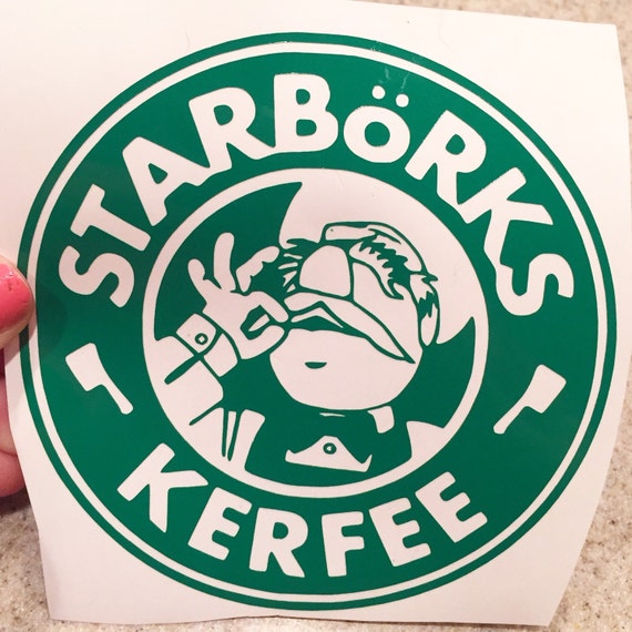 Staborks / Swedish Chef Starbucks Decal by DoxieDerbyDesigns