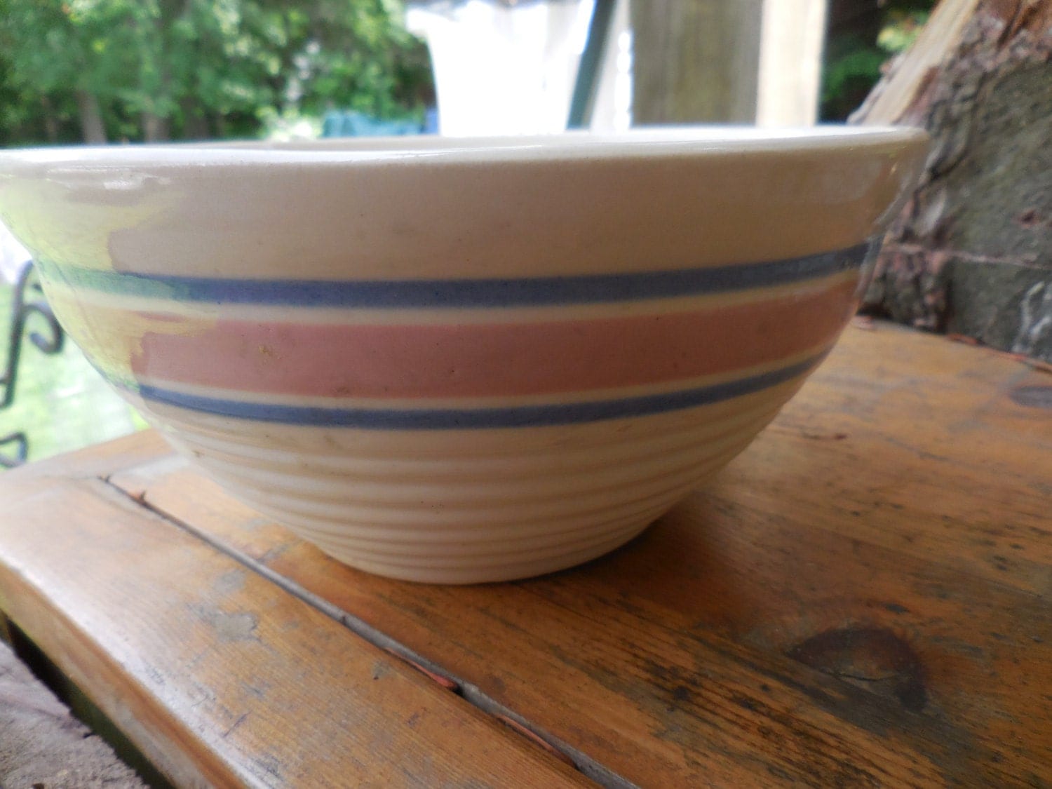 Vintage Oven Proof USA Mixing Bowl Farmhouse Kitchen Small