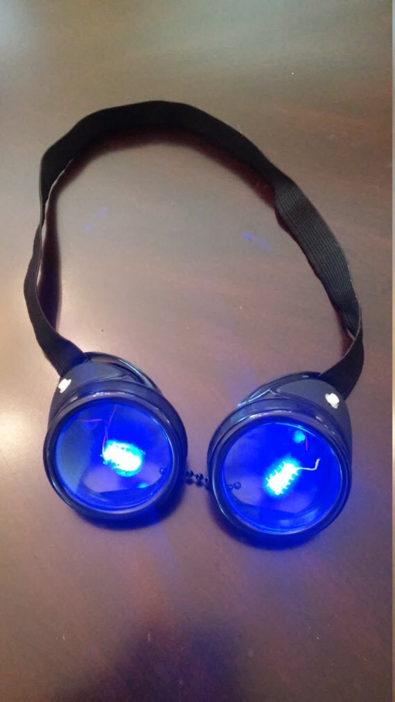 Blue LED Goggles
