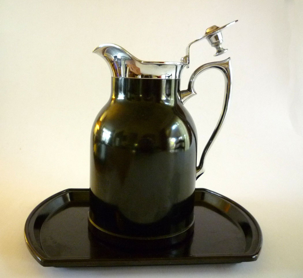 Bakelite Coffee Pot and Service Tray THERMOS STRONGLAS