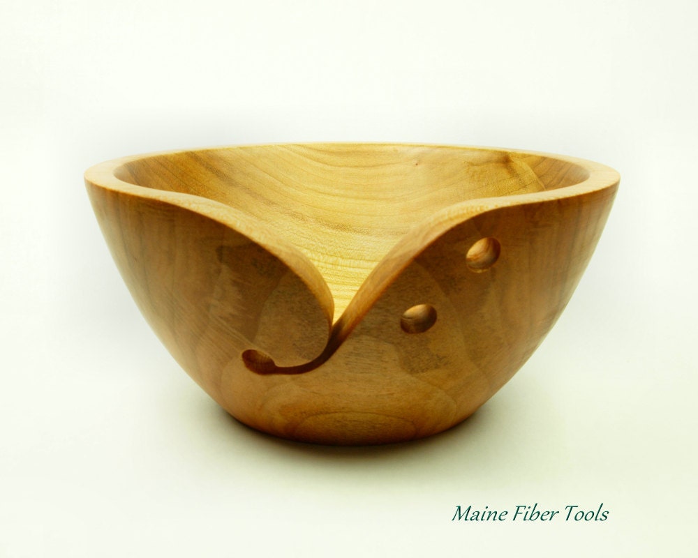 Yarn Bowl 05201 Wooden Knitting Bowl Crochet Sugar Maple