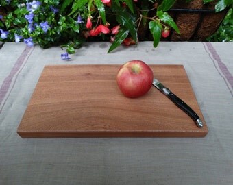 Mahogany cutting board - natural wood cutting board