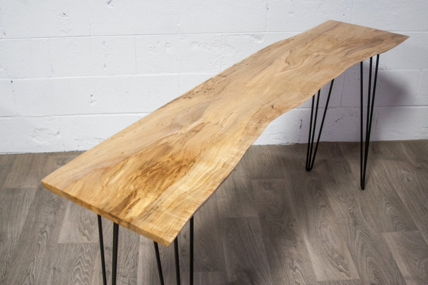 NEW Live Edge Maple CONSOLE Table Wood Natural Modern