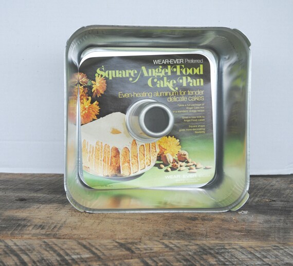 Vintage Square Angel Food Pan Bundt Cake Wear Ever Aluminum