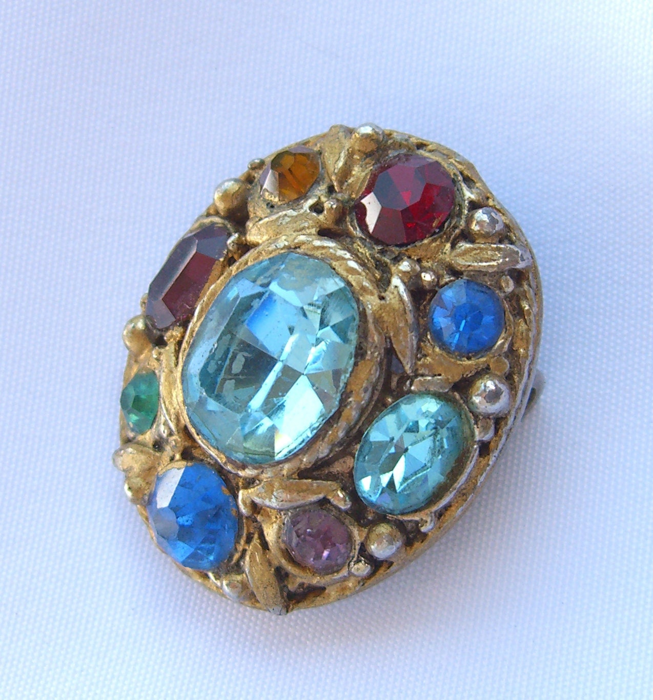 Old Czech Brooch Pin Antique Jewelry Destash