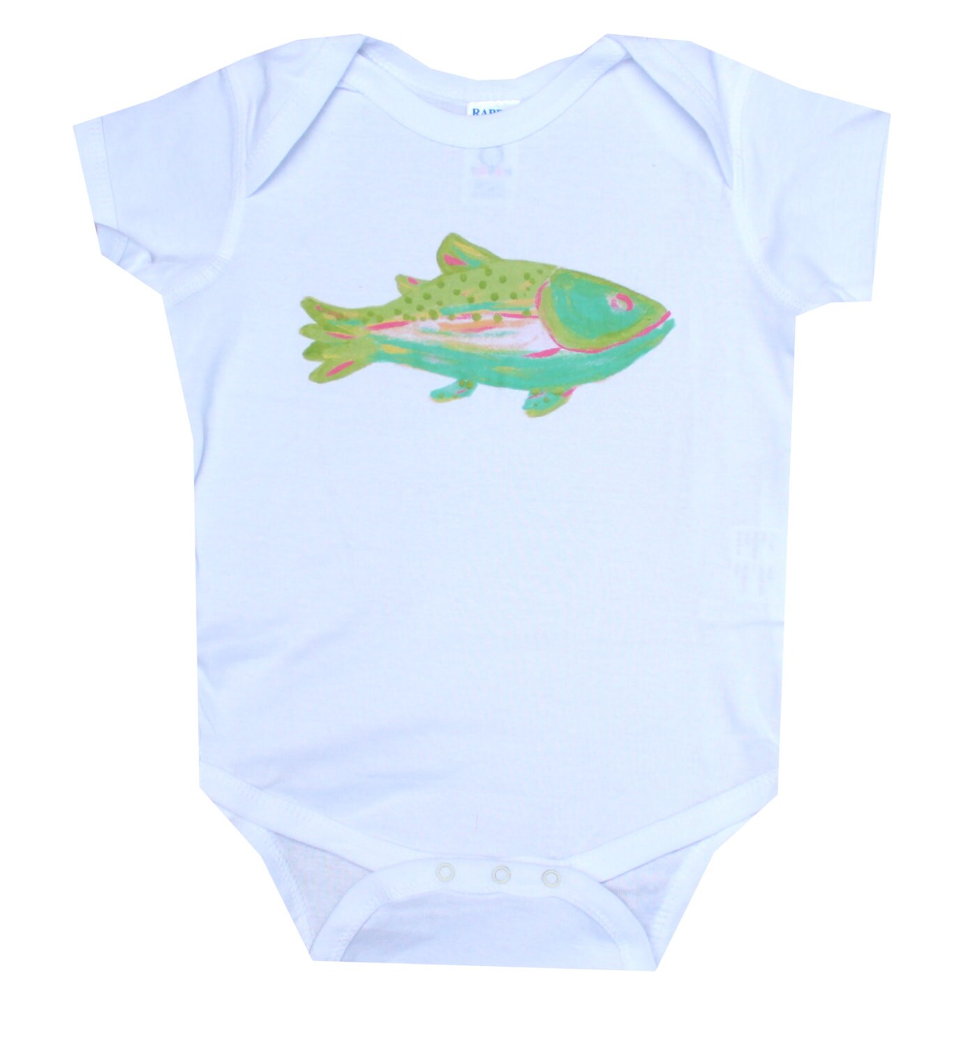 Rainbow Trout Fish Onesie Baby Gift Little Fisherman Fish