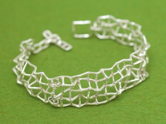 Geometric bracelet Free shipping Silver dress bracelet