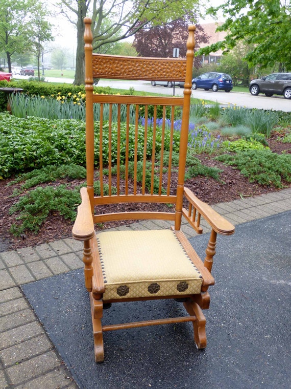 Antique Victorian nursing or sewing rocker chair by Paisleyteal