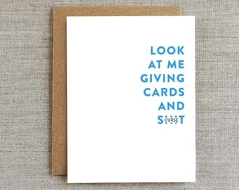 Funny Just Because Card, Hello Card, Thinking Of You Card, Any Occasion Card, Thank You Card, Blank Card, Note Card, Sarcastic Card