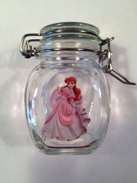 Disney Princess Jasmine Aladdin Ariel Trinket Jar Little