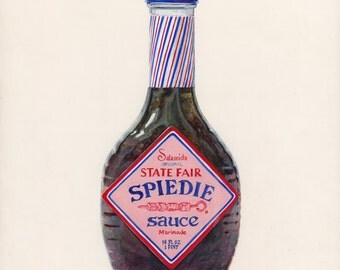 Spiedie Marinade. Original egg tempera illustration from 'The Taste of America' book.