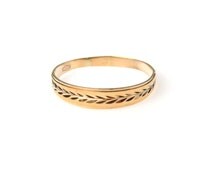 antique finish wedding rings 10k gold