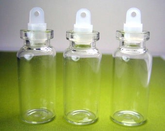Small Glass Jars 5-100pcs Clear Glass Empty Vials With Corks - 0.5 - Foto 11