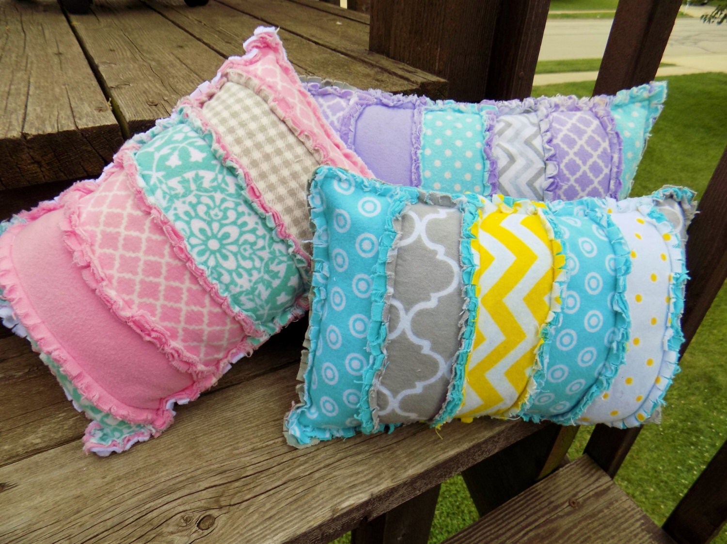 Beautiful Nursery Pillows with Minky Backing Variety of