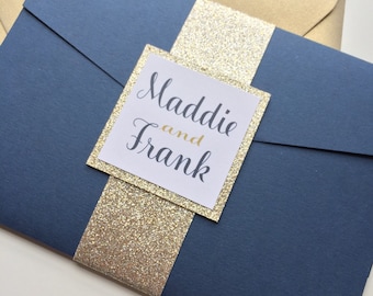 Royal Blue Glitter Wedding Invitation Suite In Pocketfold Trifold Invite Set Pocketfolder Invitations Royal Blue Glitter Wedding Invitation Suite In Pocketfold Trifold Invite Set Pocketfolder Invitations