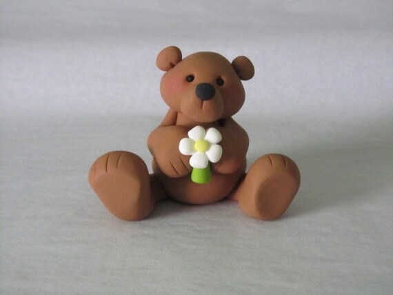 Items similar to Polymer Clay Bear Figure on Etsy