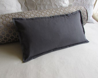 slate grey cotton with 1/2 inch flange