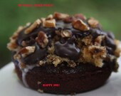 Vegan Gluten free German Chocolate Coconut Donuts,6 pieces  Natural,Healthy,Gluten Free ingredients,dessert,gift,wedding,birthday.