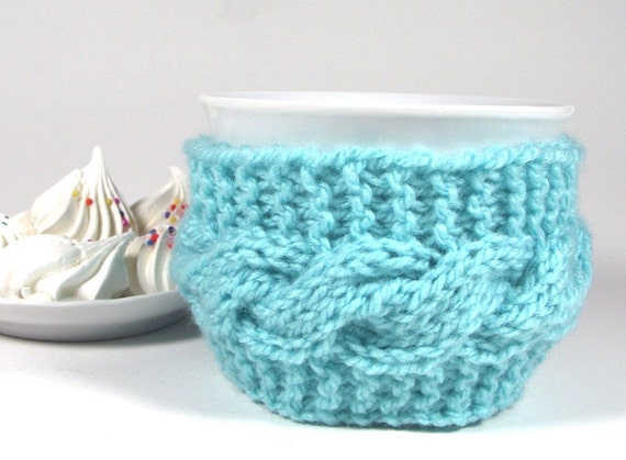 Image for coffee mug knit cozy pattern