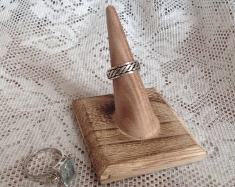 Wood ring display jewelry display ring holder