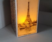 Eiffel Tower Light Box Ornament