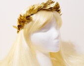 Gold Leaf Crown for a Greek, Roman Goddess, Laurel Wreath, Golden Headpiece, Grecian, Athena, Toga, Leaf Hair Garland, Greek God, Man, Woman