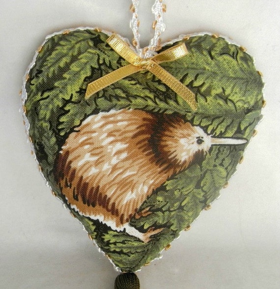 Christmas Decoration, Kiwi Decoration, Kiwi Heart, Tree Decoration ...