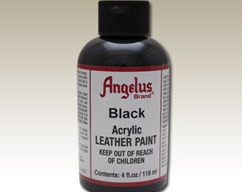 angelus acrylic leather paint black 4oz
