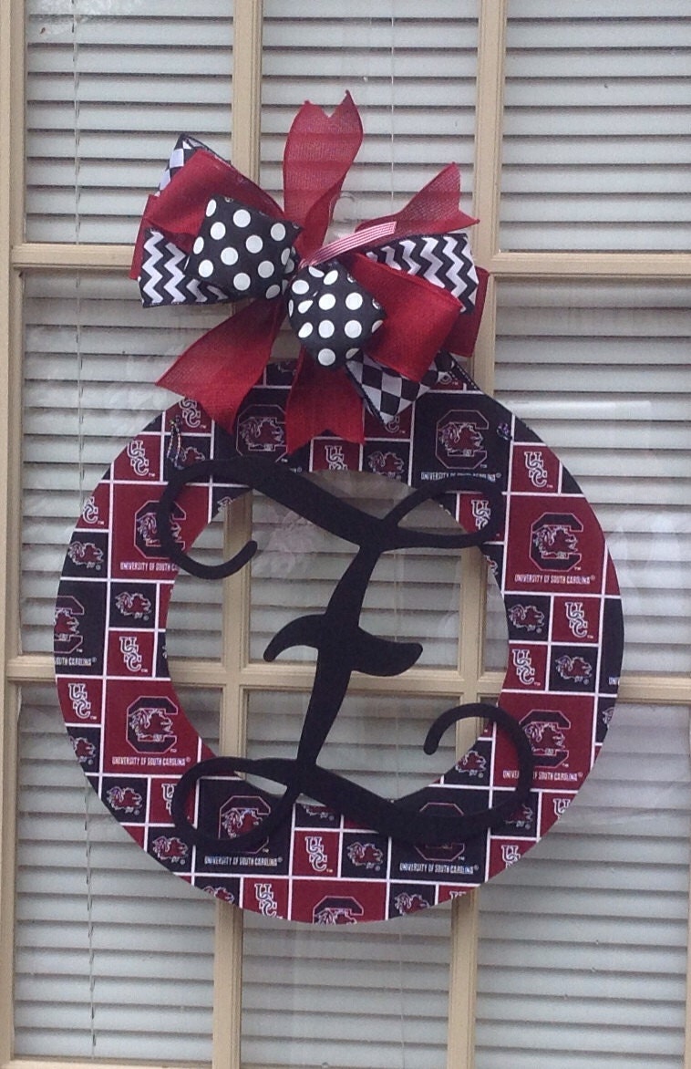 Personalized Door Wreath Wood Wreath Sports Door Hanger