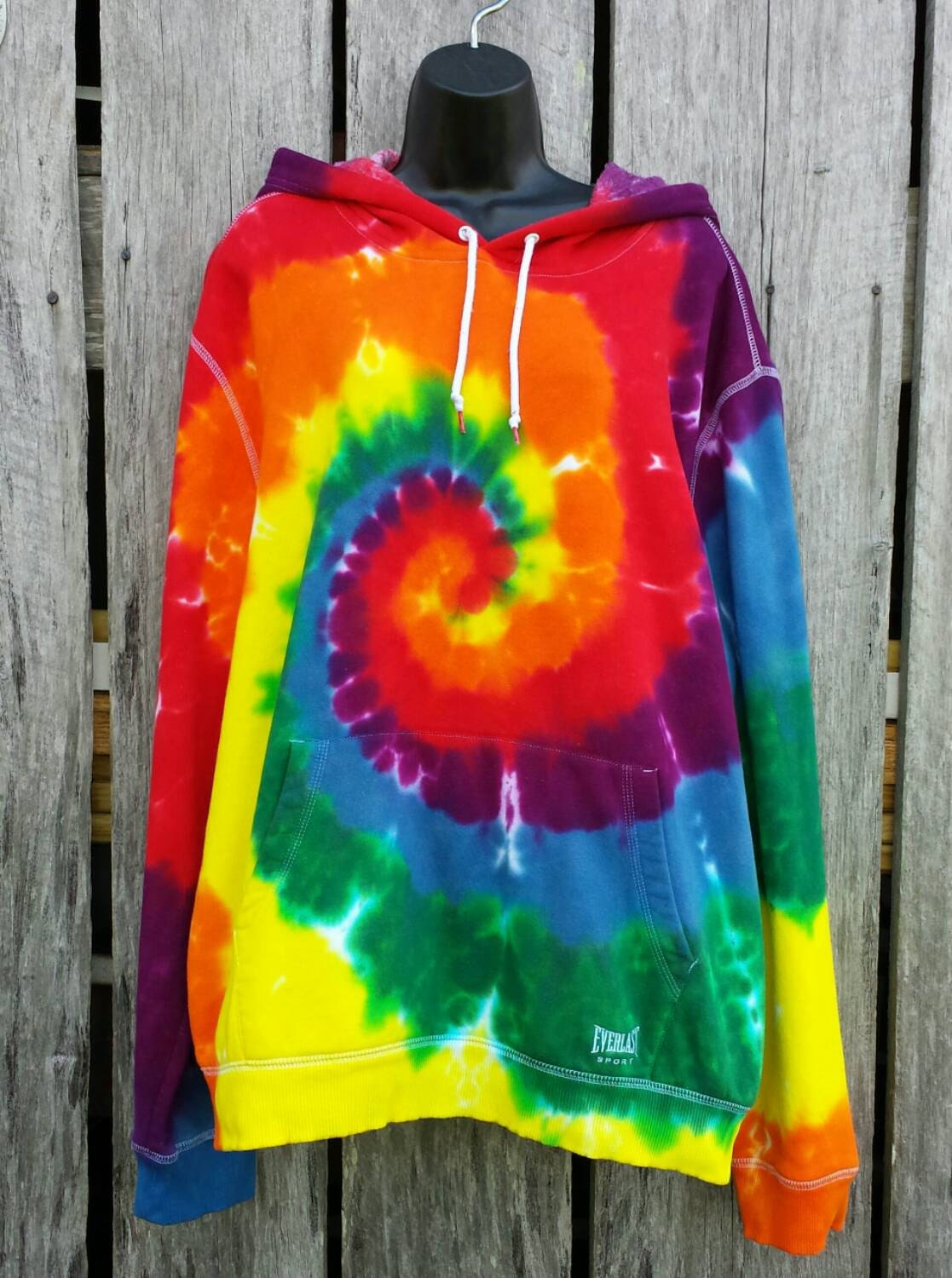 hippie tie dye hoodie