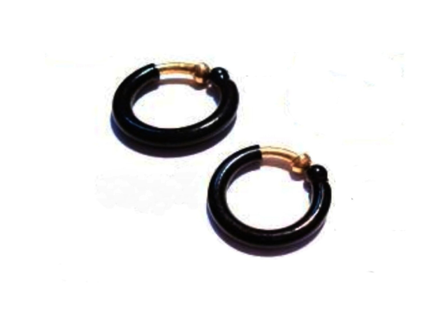 non pierced spring hoop earrings