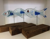 Recycled Fused Glass Fish - Bespoke Order...