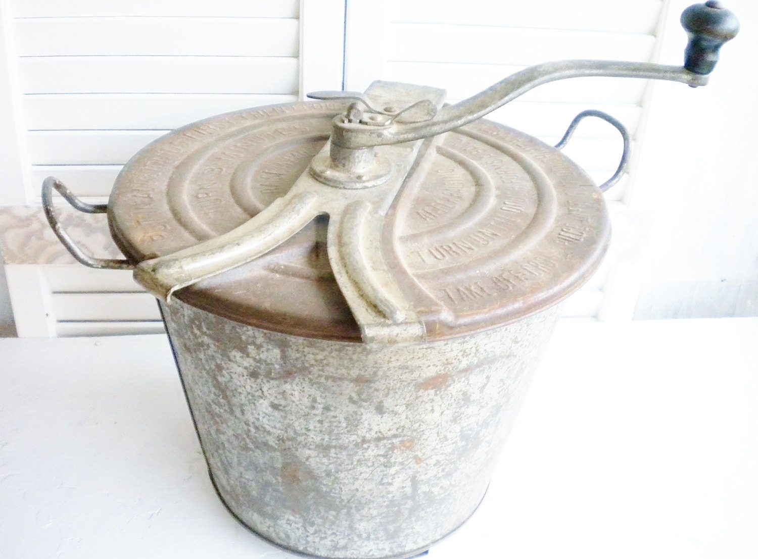 Vintage Antique Industrial Bread Maker Number 4 by MyVingtique