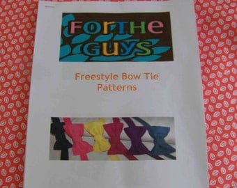 Men's Freestyle Bow Tie Pattern - Pattern for Bow Tie - Freestyle Bow Tie Pattern