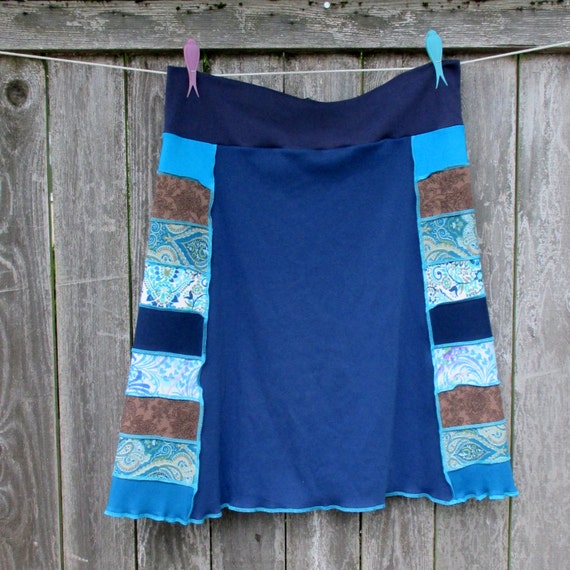 RESERVED Upcycled Skirt T Shirt Skirt Recycled Skirt Cotton