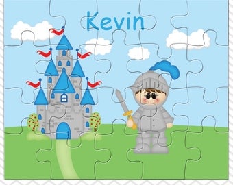 Knight Personalized Puzzle, Personalized Knight Puzzle, Personalized Kids Puzzle