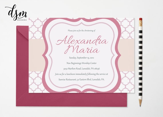 Baptism Invitation Template : Baptism Invitation Templates ...