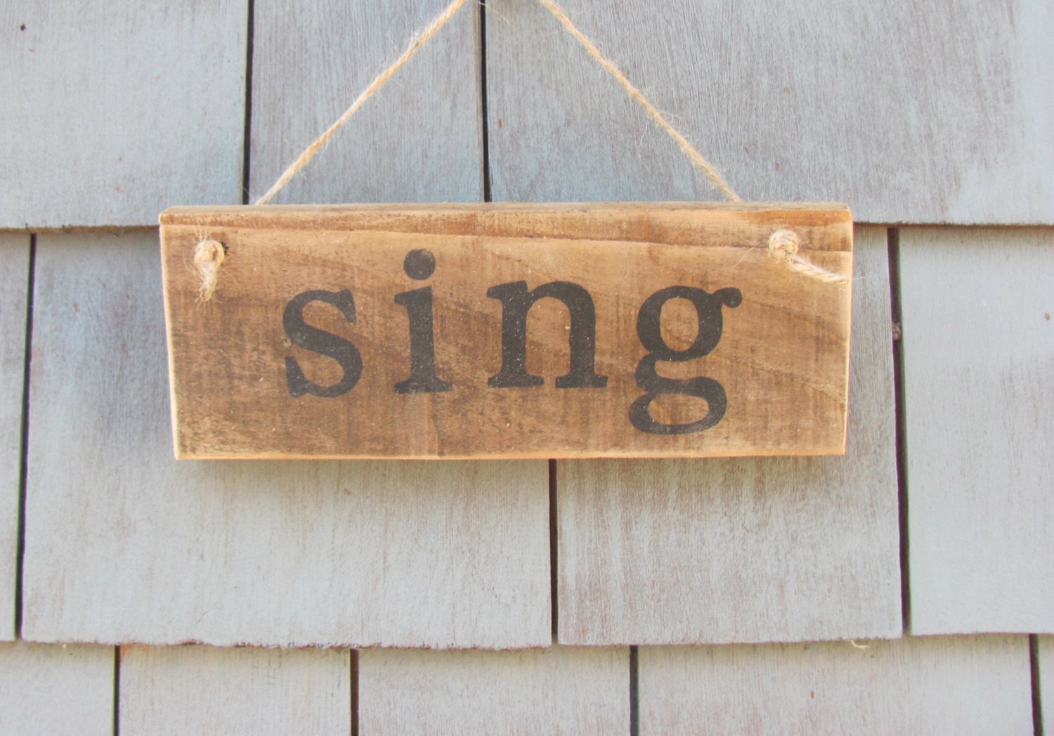 Sing Rustic Sign by HomesteadDesign on Etsy