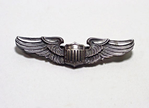 2 Inch Sterling WWII Army Air Force Pilot Wings by TimePortal