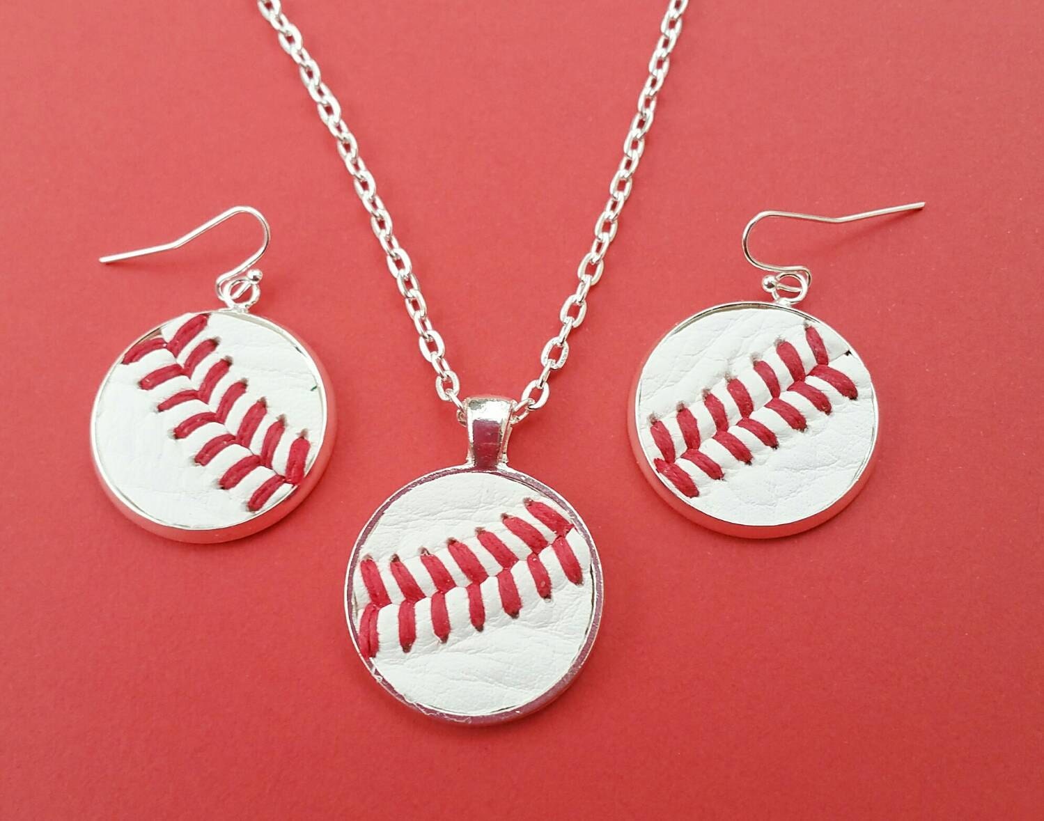 Baseball Jewelry Baseball Earrings Sports by pinkiedots on Etsy