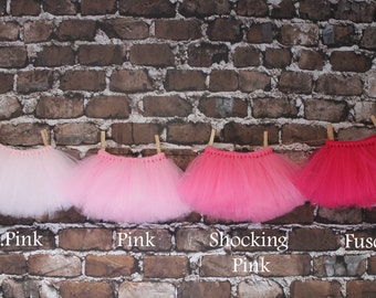 Shades of Pink Tutu- Tutu- Princess Tutu- Baby Tutu- Newborn Tutu- Toddler Tutu- Birthday Tutu- First Birthday Tutu- Photo Prop- Size 0-24M