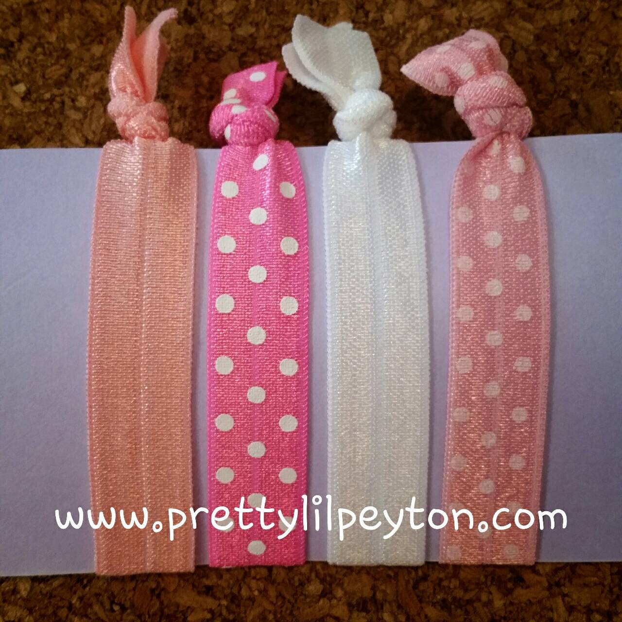 Set of 4 Hair Tie Bracelets by PrettyLilPeyton on Etsy