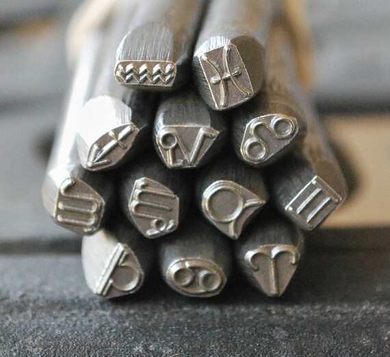 Zodiac Metal Design Stamp Set Zodiac Metal Design by TheSupplyGuy