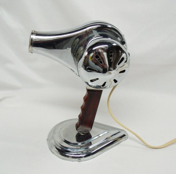 Chrome hand held Hair Dryer vintage Kenmore by YvonnesVintageNMore